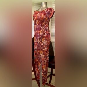 Vibrant Multicolor Maxi Dress